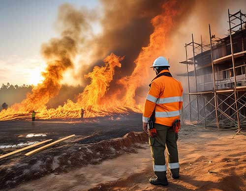 建筑工地上的火灾和爆炸伤害是指由于火灾或爆炸事故引起的伤害(图1)